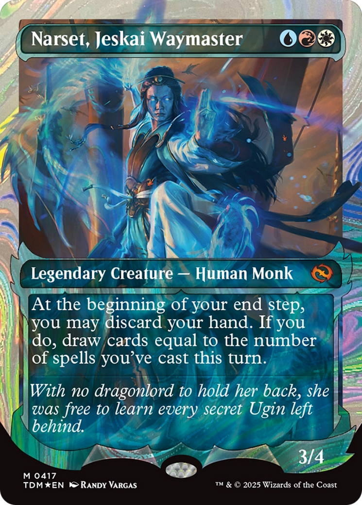 Narset, Jeskai Waymaster (Showcase) (Halo Foil) [Tarkir: Dragonstorm] | Exor Games Summserside