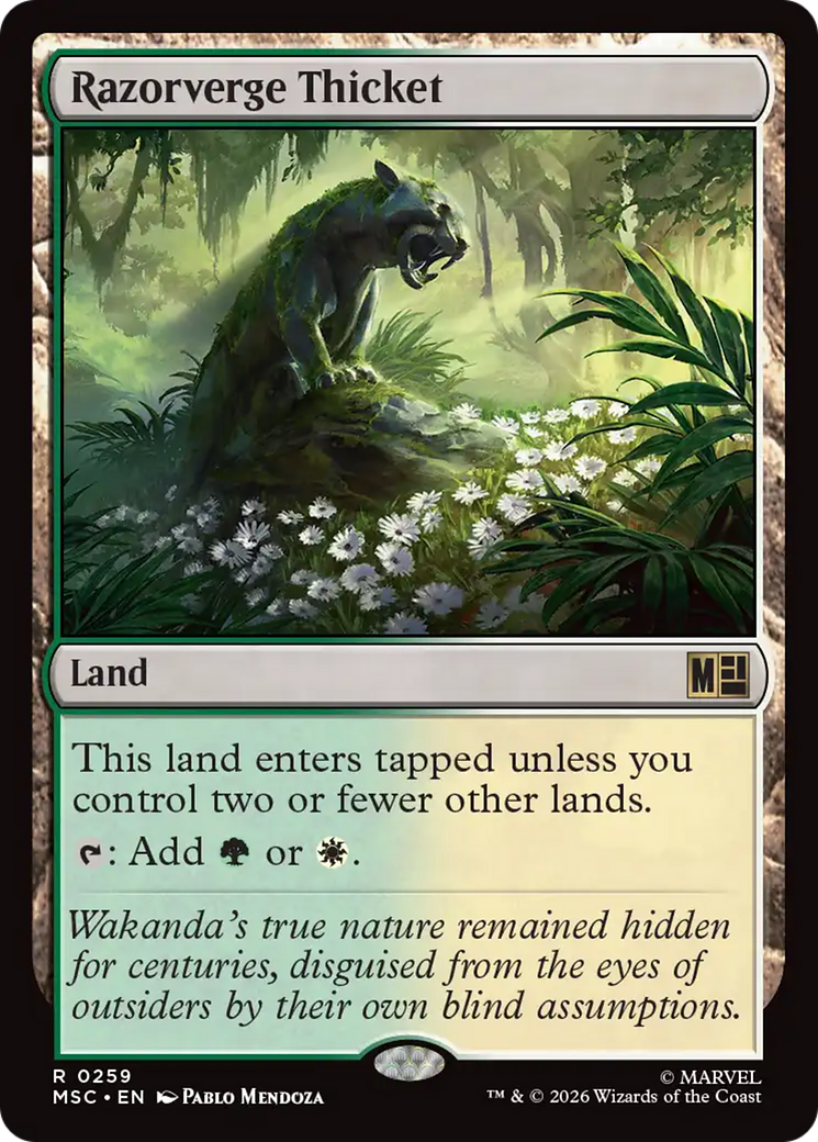 Razorverge Thicket (Surge Foil) [Marvel Super Heroes Commander] | Exor Games Summserside