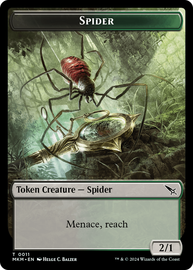 Spider Token [Murders at Karlov Manor Tokens] | Exor Games Summserside