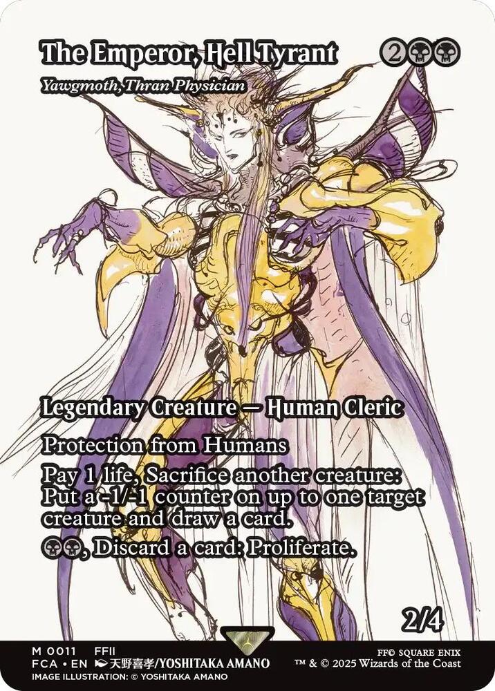 The Emperor, Hell Tyrant - Yawgmoth, Thran Physician (Showcase) [FINAL FANTASY : Through the Ages] | Exor Games Summserside
