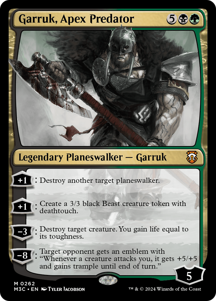 Garruk, Apex Predator (Ripple Foil) [Modern Horizons 3 Commander] | Exor Games Summserside