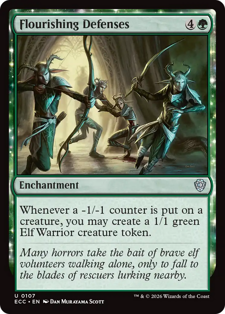 Flourishing Defenses [Lorwyn Eclipsed Commander] | Exor Games Summserside