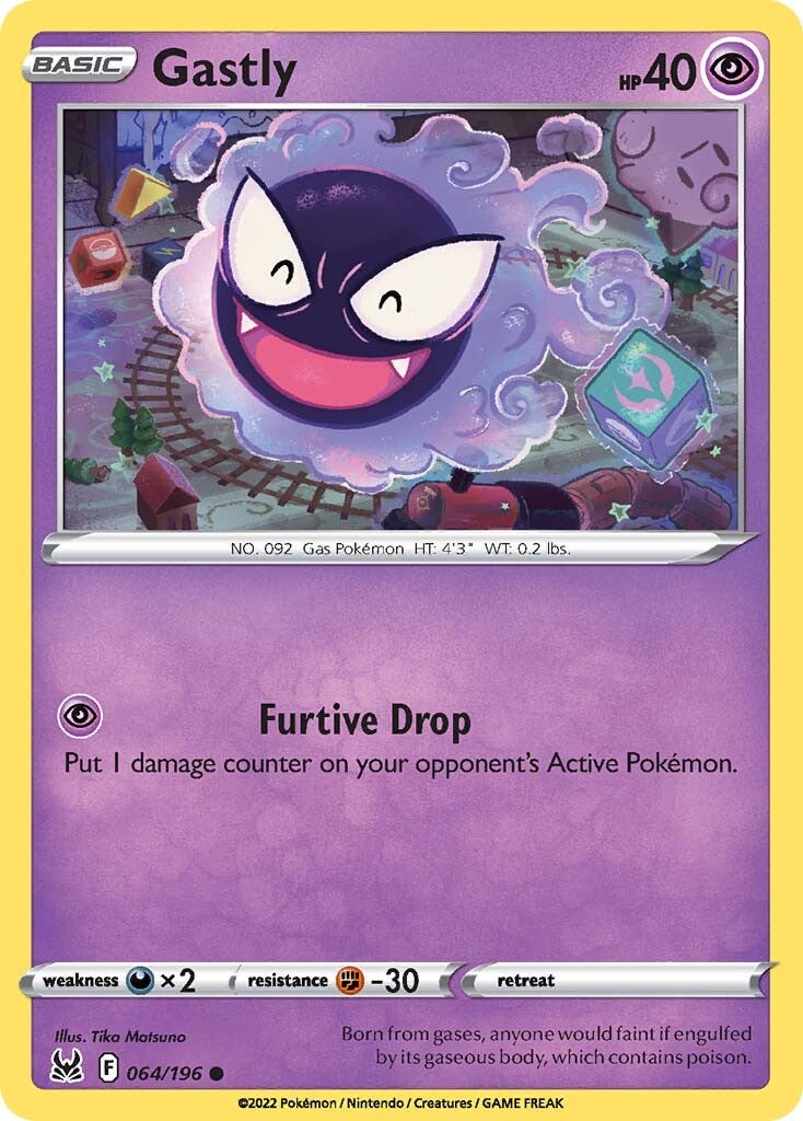 Gastly (064/196) [Sword & Shield: Lost Origin] | Exor Games Summserside