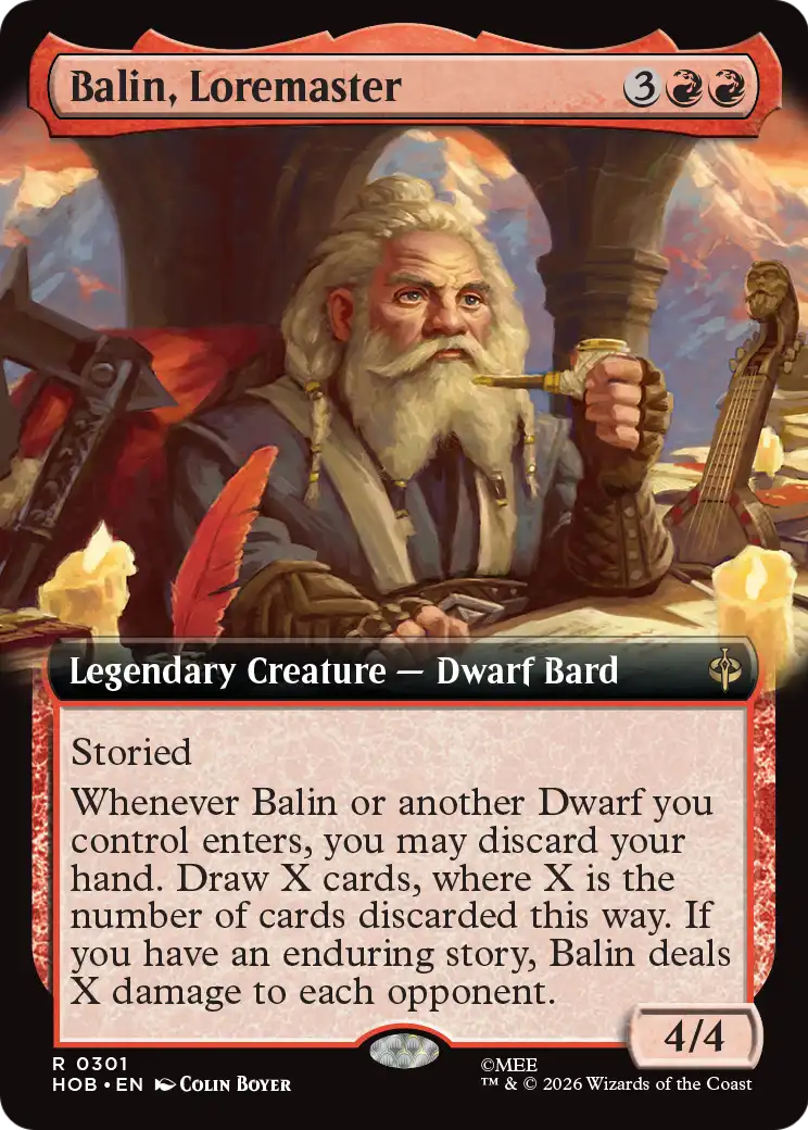 Balin, Loremaster (Extended Art) [The Hobbit] | Exor Games Summserside