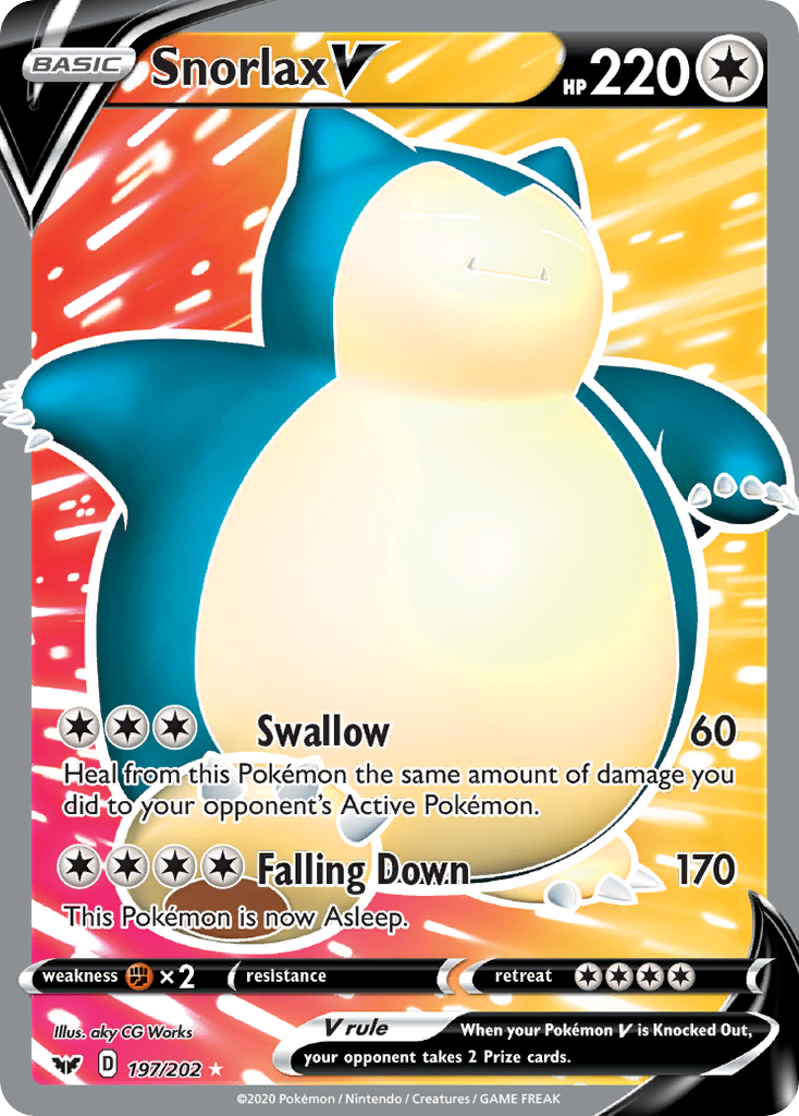 Snorlax V (197/202) [Sword & Shield: Base Set] | Exor Games Summserside