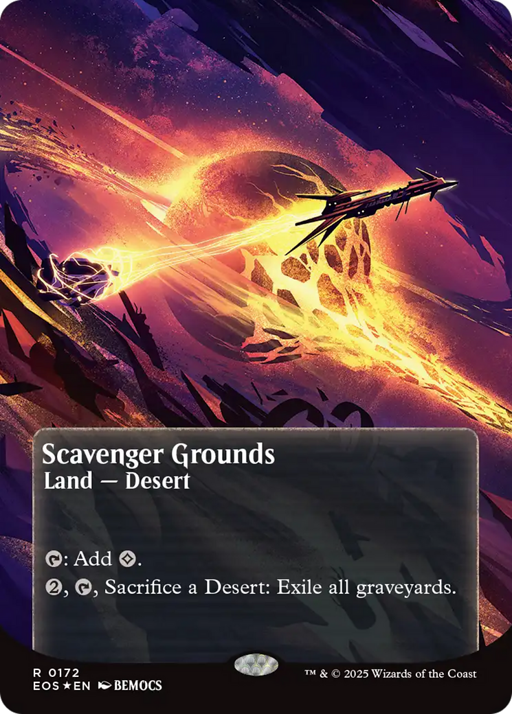 Scavenger Grounds (0172) (Borderless) (Galaxy Foil) [Edge of Eternities: Stellar Sights] | Exor Games Summserside