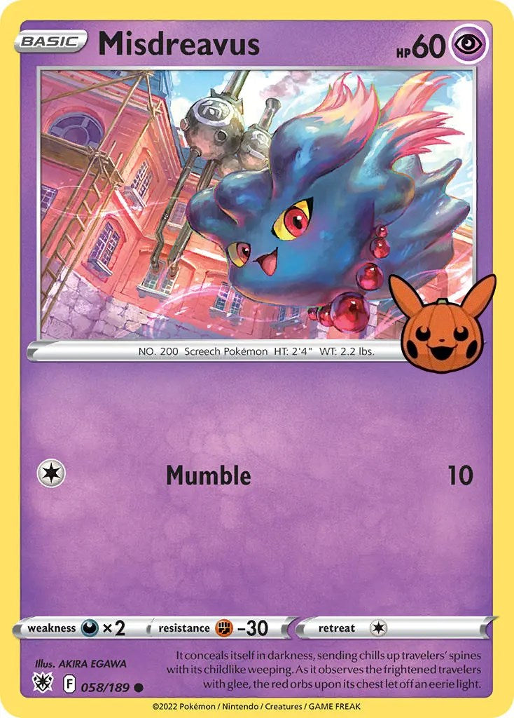 Misdreavus (058/189) [Trick or Trade] | Exor Games Summserside