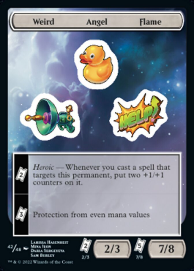 Weird Angel Flame [Unfinity Stickers] | Exor Games Summserside