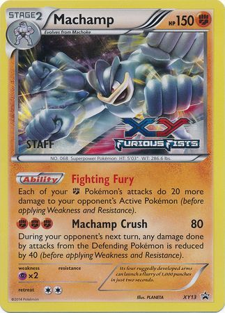 Machamp (XY13) (Staff) [XY: Black Star Promos] | Exor Games Summserside