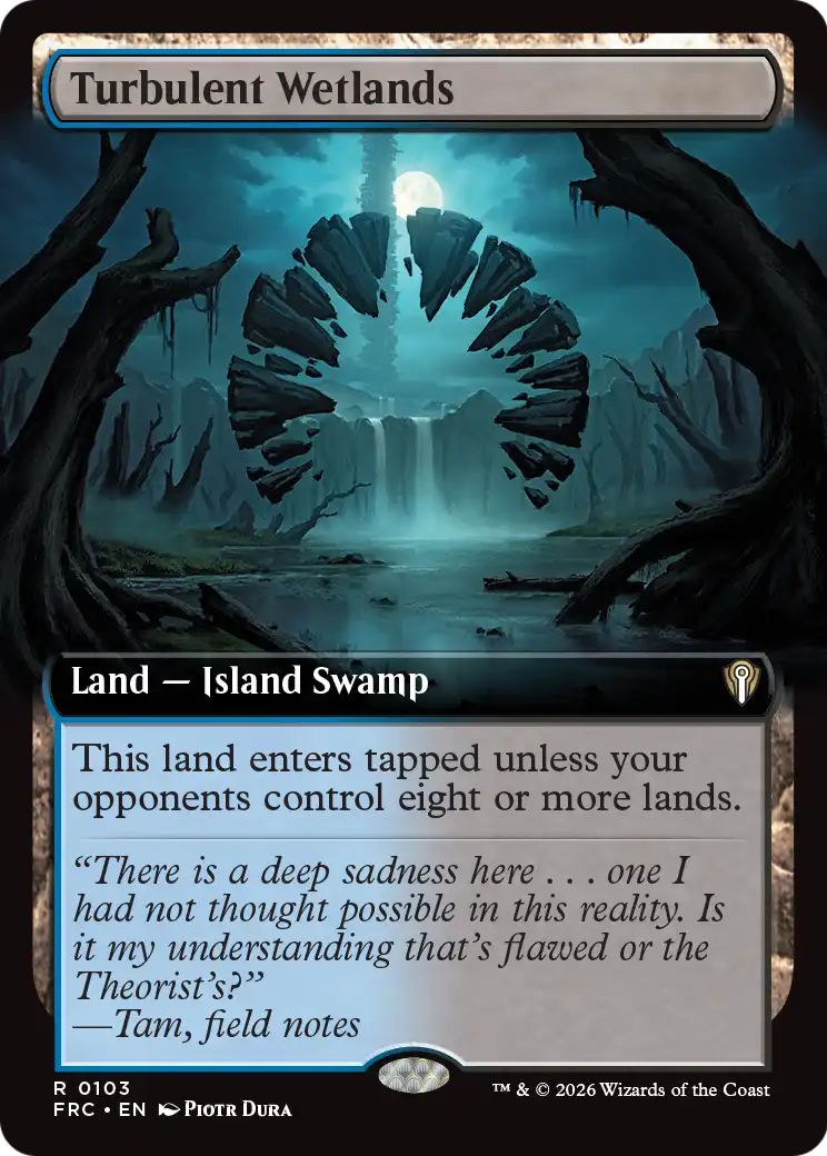 Turbulent Wetlands (Extended Art) [Reality Fracture Commander] | Exor Games Summserside