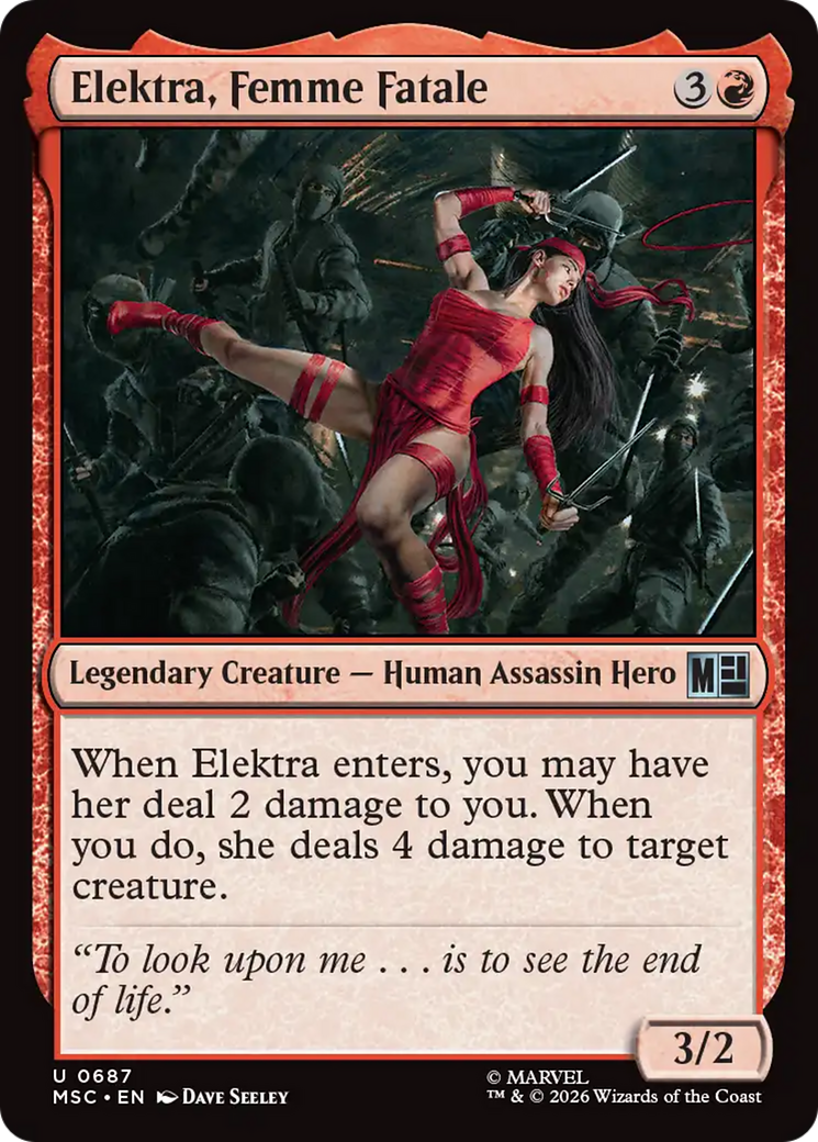 Elektra, Femme Fatale [Marvel Super Heroes Commander] | Exor Games Summserside