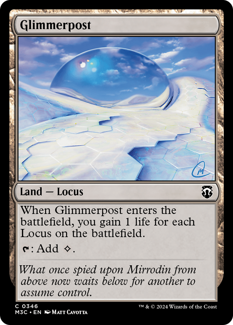 Glimmerpost (Ripple Foil) [Modern Horizons 3 Commander] | Exor Games Summserside