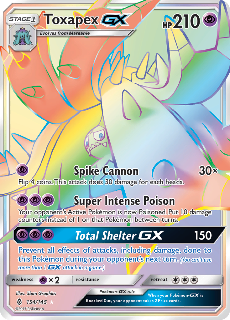 Toxapex GX (154/145) [Sun & Moon: Guardians Rising] | Exor Games Summserside