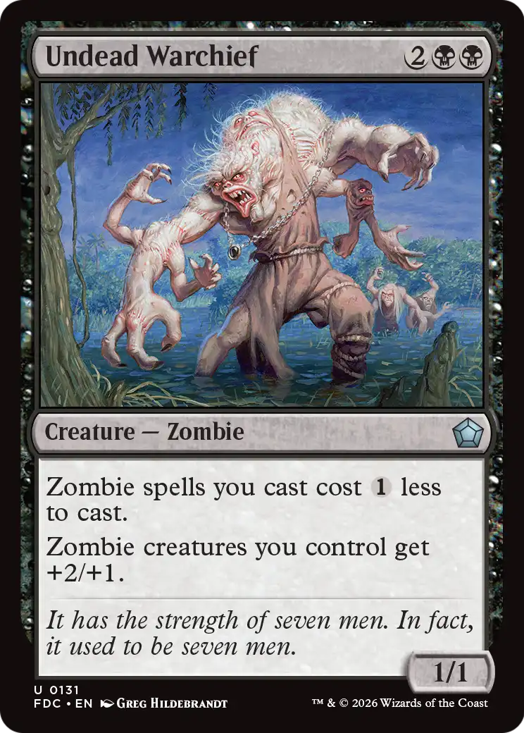 Undead Warchief [Foundations Commander] | Exor Games Summserside