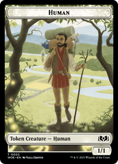 Human // Food (0011) Double-Sided Token [Wilds of Eldraine Tokens] | Exor Games Summserside