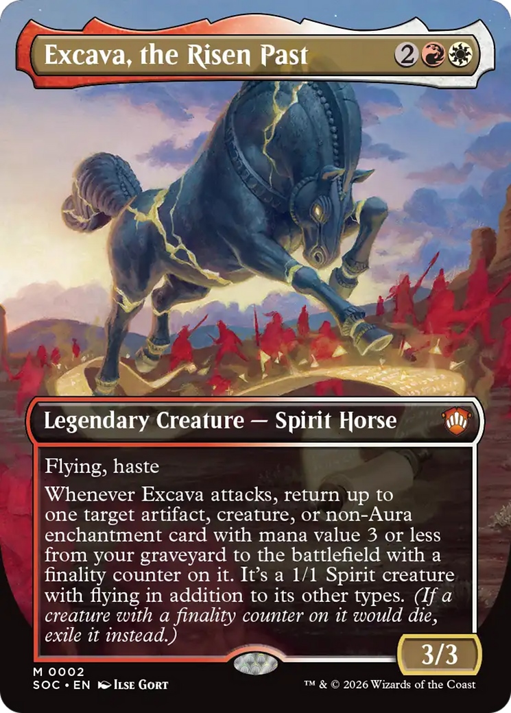 Excava, the Risen Past (Borderless) [Secrets of Strixhaven Commander] | Exor Games Summserside