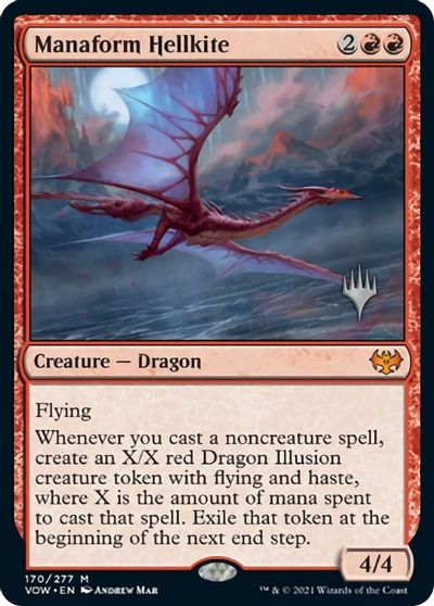 Manaform Hellkite (Promo Pack) [Innistrad: Crimson Vow Promos] | Exor Games Summserside