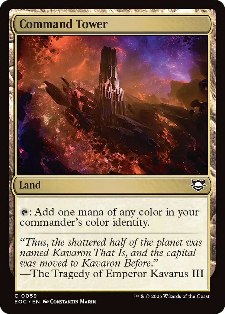 Command Tower [Edge of Eternities Commander] | Exor Games Summserside