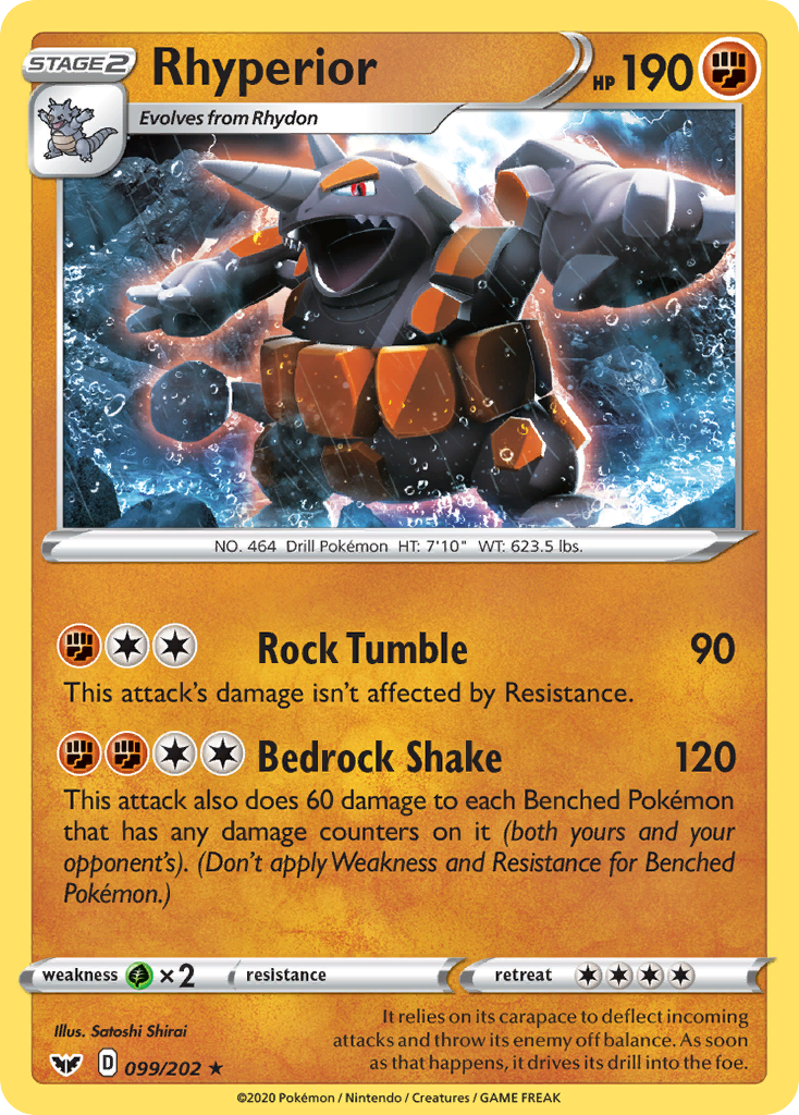 Rhyperior (099/202) [Sword & Shield: Base Set] | Exor Games Summserside