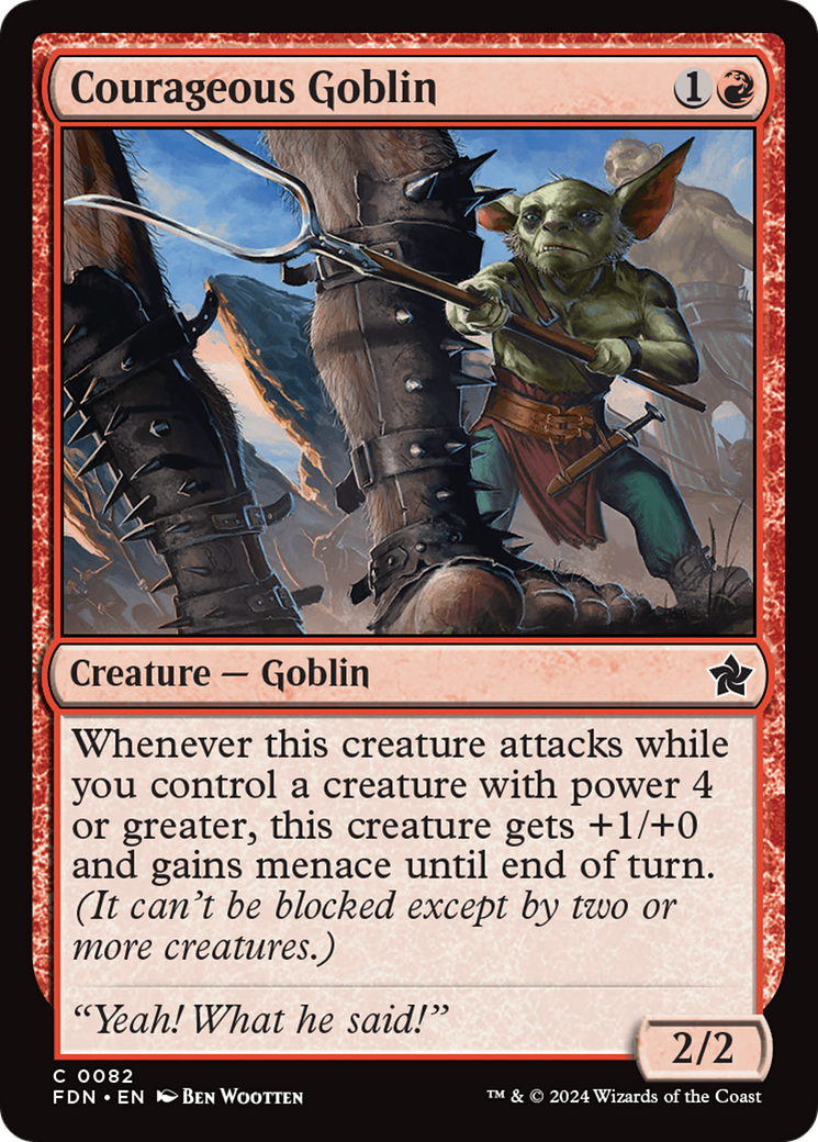 Courageous Goblin [Foundations] | Exor Games Summserside