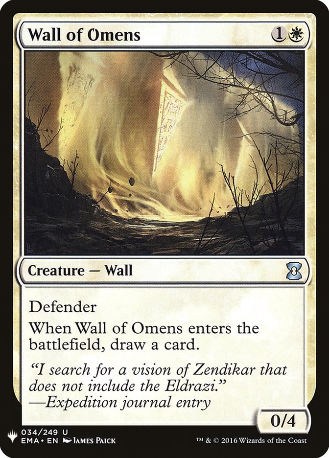 Wall of Omens [Mystery Booster] | Exor Games Summserside