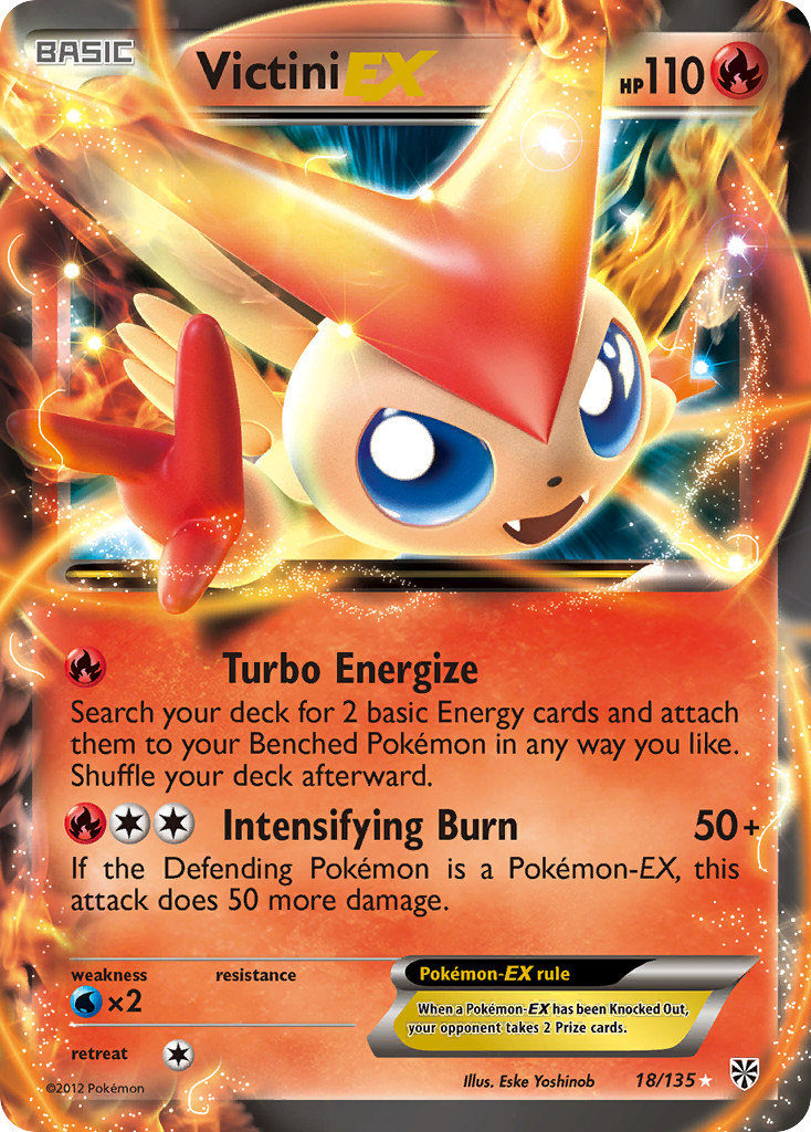 Victini EX (18/135) [Black & White: Plasma Storm] | Exor Games Summserside