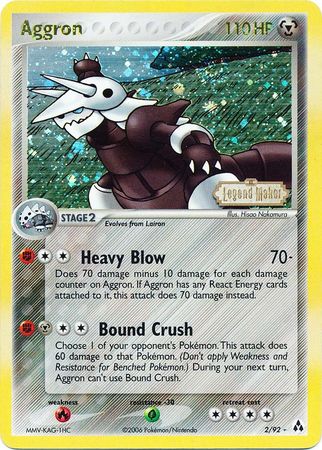Aggron (2/92) (Stamped) [EX: Legend Maker] | Exor Games Summserside