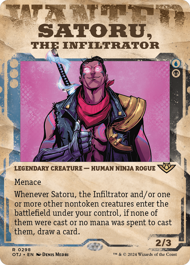 Satoru, the Infiltrator (Showcase) [Outlaws of Thunder Junction] | Exor Games Summserside