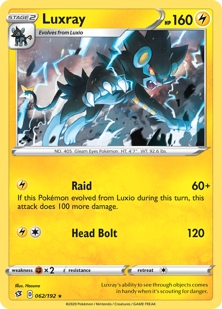 Luxray (062/192) [Sword & Shield: Rebel Clash] | Exor Games Summserside