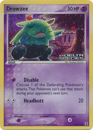 Drowzee (67/113) (Stamped) [EX: Delta Species] | Exor Games Summserside