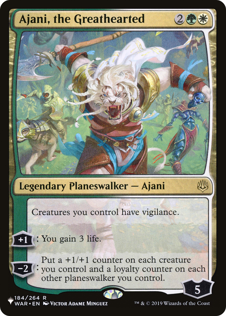 Ajani, the Greathearted [The List] | Exor Games Summserside