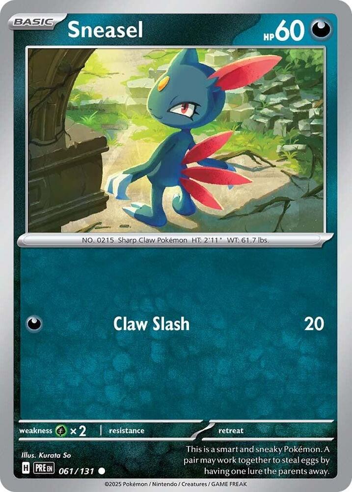 Sneasel (061/131) [Scarlet & Violet: Prismatic Evolutions] | Exor Games Summserside