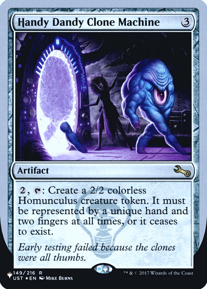 Handy Dandy Clone Machine (Unfinity Foil Edition) [The List] | Exor Games Summserside