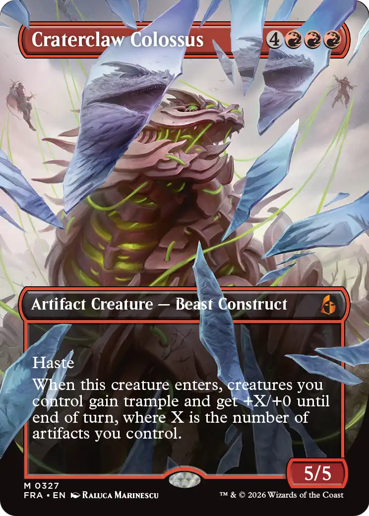 Craterclaw Colossus (Borderless) (0327) [Reality Fracture] | Exor Games Summserside