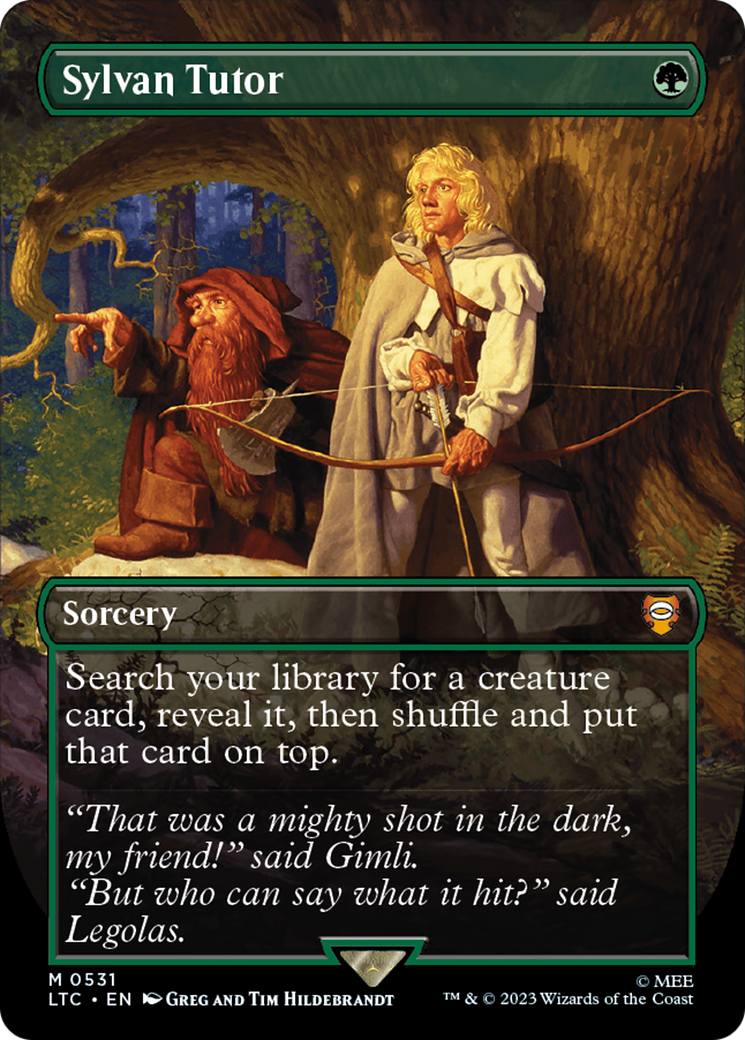 Sylvan Tutor (Borderless) [The Lord of the Rings: Tales of Middle-Earth Commander] | Exor Games Summserside
