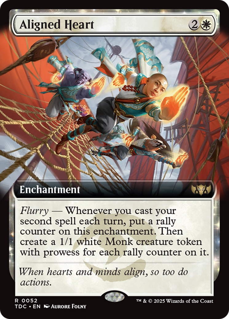 Aligned Heart (Extended Art) [Tarkir: Dragonstorm Commander] | Exor Games Summserside