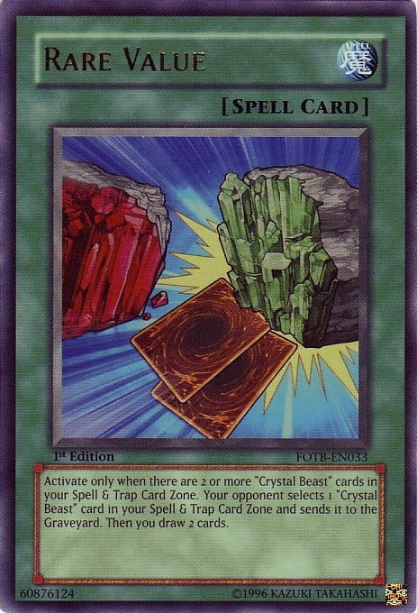 Rare Value [FOTB-EN033] Ultra Rare | Exor Games Summserside