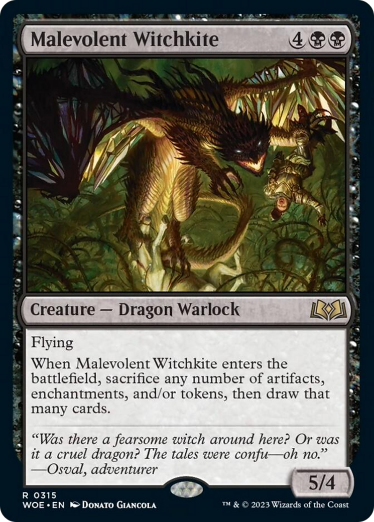 Malevolent Witchkite [Wilds of Eldraine] | Exor Games Summserside