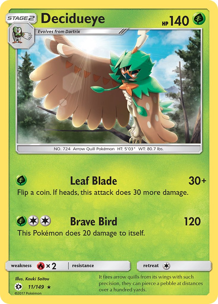 Decidueye (11/149) (Theme Deck Exclusive) [Sun & Moon: Base Set] | Exor Games Summserside