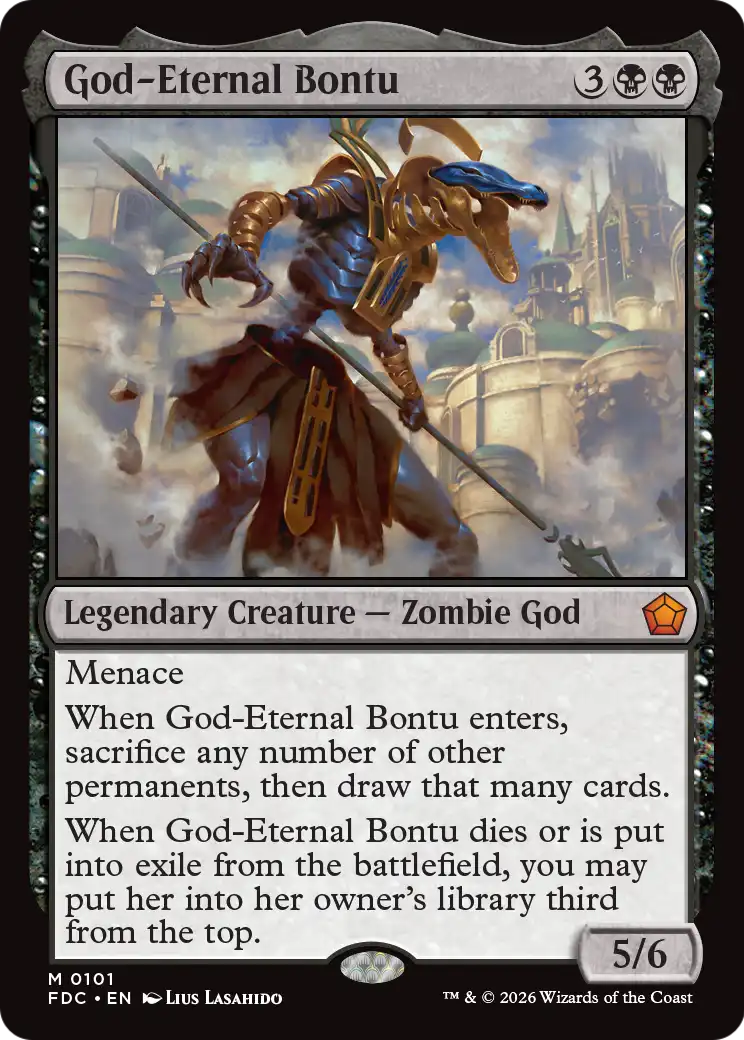 God-Eternal Bontu [Foundations Commander] | Exor Games Summserside
