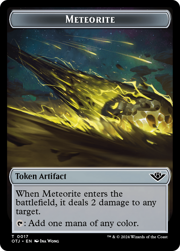 Meteorite Token [Outlaws of Thunder Junction Tokens] | Exor Games Summserside