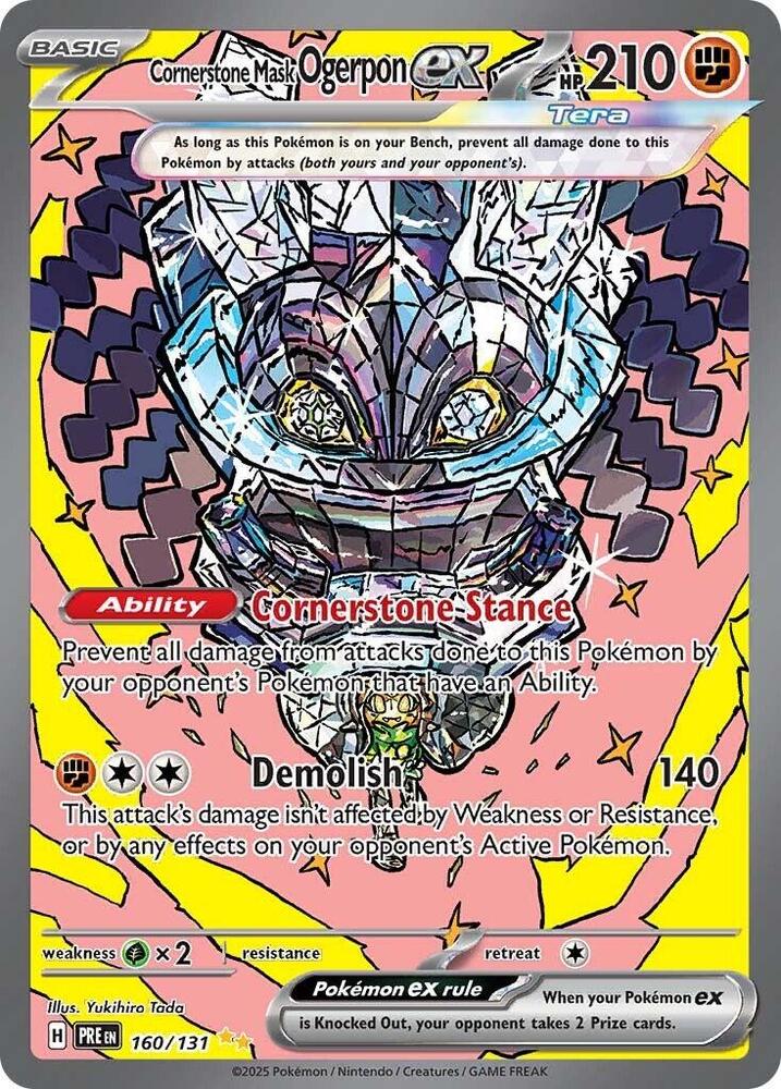 Cornerstone Mask Ogerpon ex (160/131) [Scarlet & Violet: Prismatic Evolutions] | Exor Games Summserside