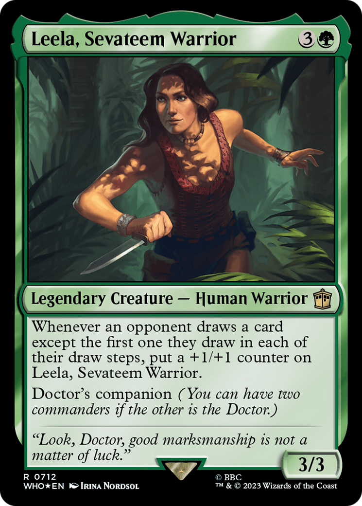 Leela, Sevateem Warrior (Surge Foil) [Doctor Who] | Exor Games Summserside