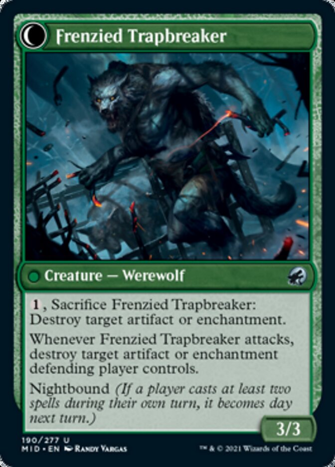 Outland Liberator // Frenzied Trapbreaker [Innistrad: Midnight Hunt] | Exor Games Summserside