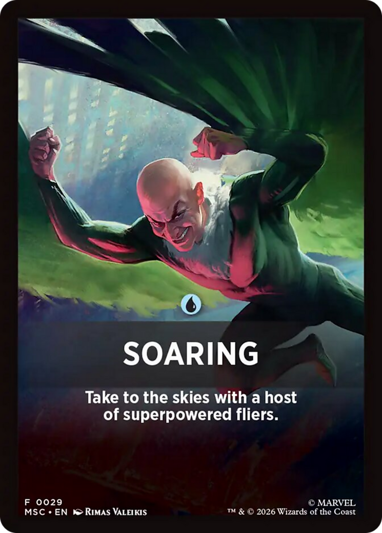 Soaring Theme Card [Marvel Super Heroes Commander] | Exor Games Summserside