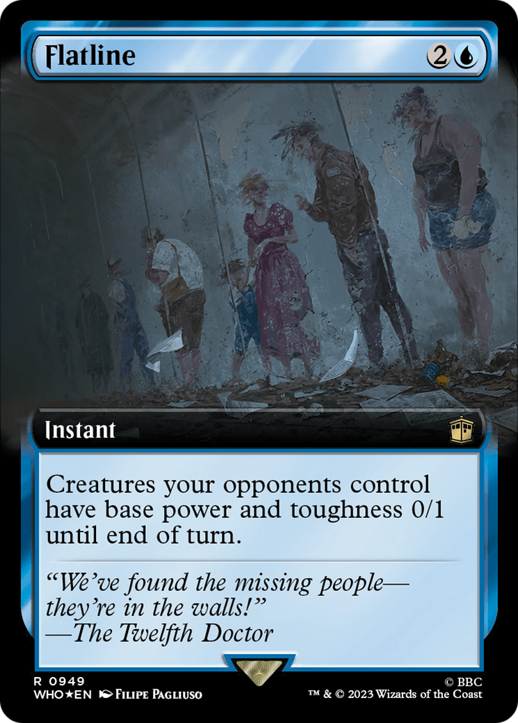 Flatline (Extended Art) (Surge Foil) [Doctor Who] | Exor Games Summserside