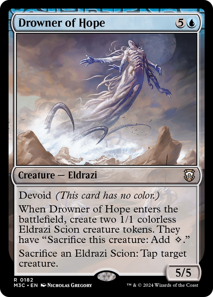 Drowner of Hope (Ripple Foil) [Modern Horizons 3 Commander] | Exor Games Summserside