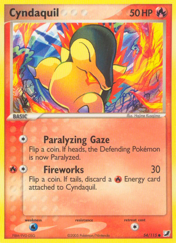 Cyndaquil (54/115) [EX: Unseen Forces] | Exor Games Summserside