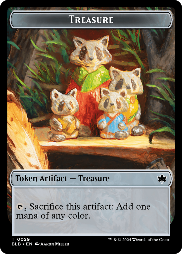 Rabbit // Treasure Double-Sided Token [Bloomburrow Tokens] | Exor Games Summserside