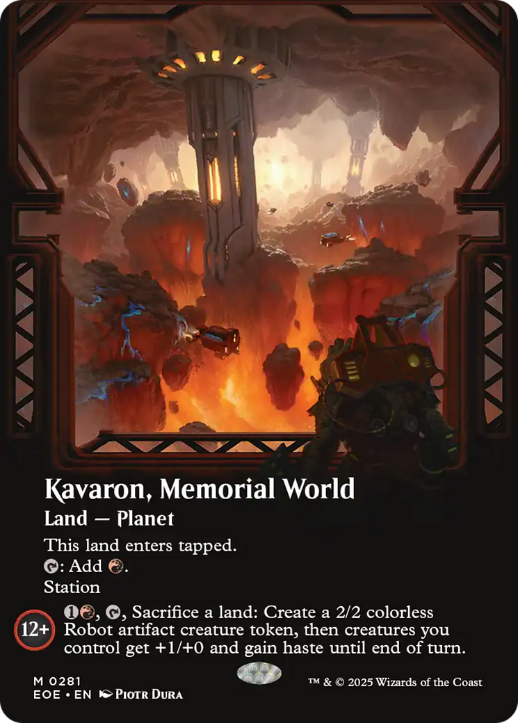 Kavaron, Memorial world (Borderless) [Edge of Eternities] | Exor Games Summserside